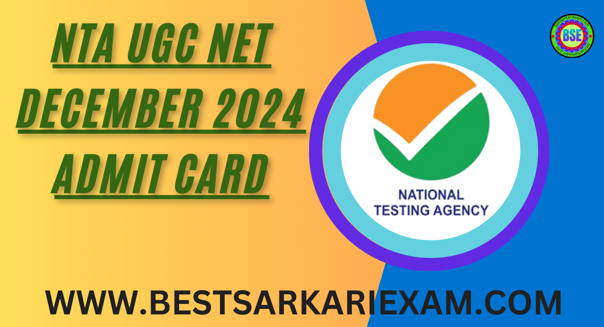 NTA UGC NET December 2024 Admit Card