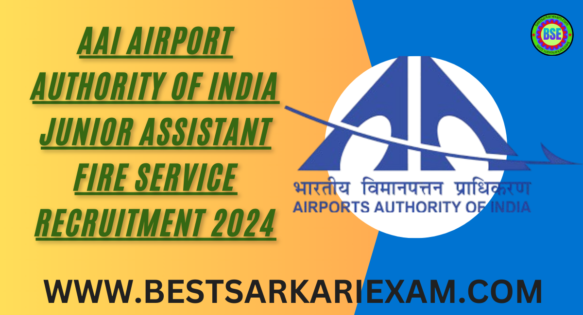 AAI Junior Assistant Fire Service Online Form 2025