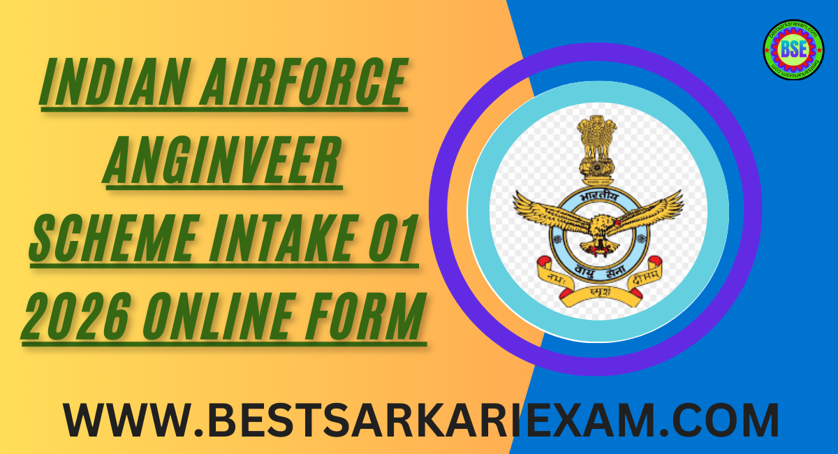 Indian Airforce Anginveer Scheme Intake 01 2026 Online Form