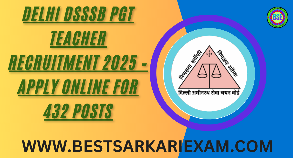 DSSSB PGT Recruitment 2025