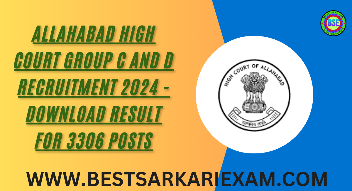 Allahabad High Court Group C and D Recruitment 2024